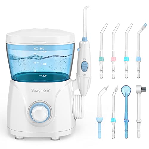 Water Dental Flosser for Teeth 600ML Electric Oral Irrigator - White