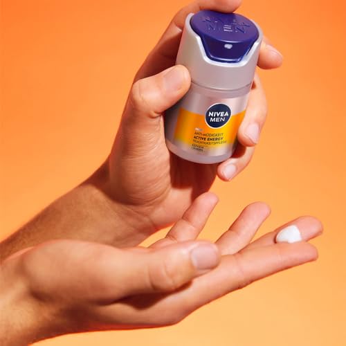 NIVEA MEN Skin Energy Caffeine Moisturizer for Face, 50ml