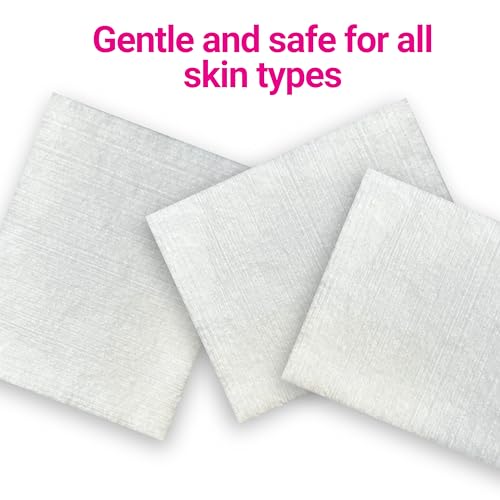 Swisspers Premium Facial Cleansing Pad, 100% Cotton, Ultra Soft, Extra Large, 50 White Pads per Reclosable Bag, 3 Bags (150 Pads Total) (Pack of 2)