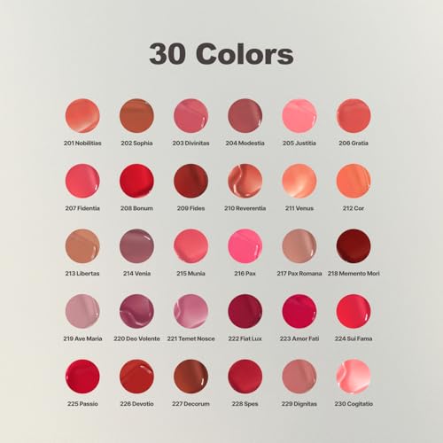 DINTO Blur-Glowy Lip Tint - Glossy Finish, Hydrating, Long Lasting, Lightweight Texture, Non-Sticky, Vegan & Cruelty-Free, K beauty (217 Pax Romana, 0.11 fl.oz) (30 colors)