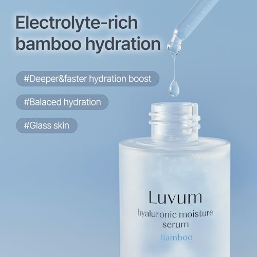 Luvum Hyaluronic Acid Serum with Bamboo Extract - Moisturizing Face Serum for Sensitive Skin 1.69 fl oz