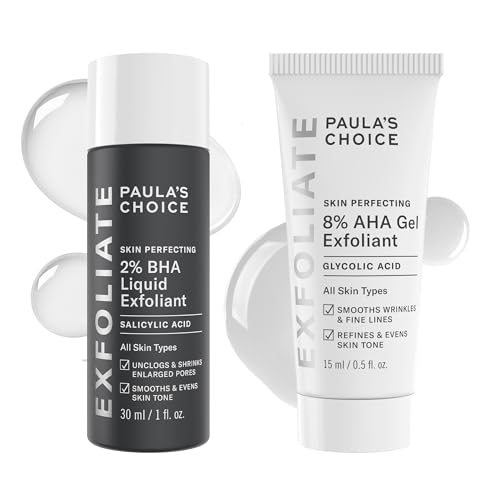 Travel Size Paula's Choice Skin Perfecting 8% AHA Gel & 2% BHA Liquid Duo