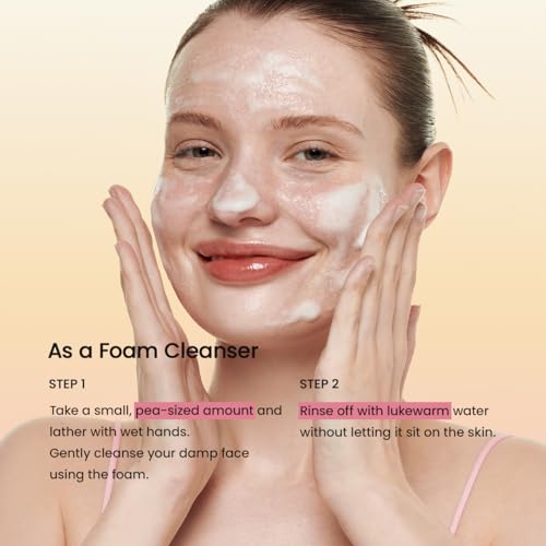 BIODANCE Collagen Mask & Foam Cleanser 2-in-1 Pack of 2 - Gentle Pore & Hydrating Face Wash for Sensitive Skin