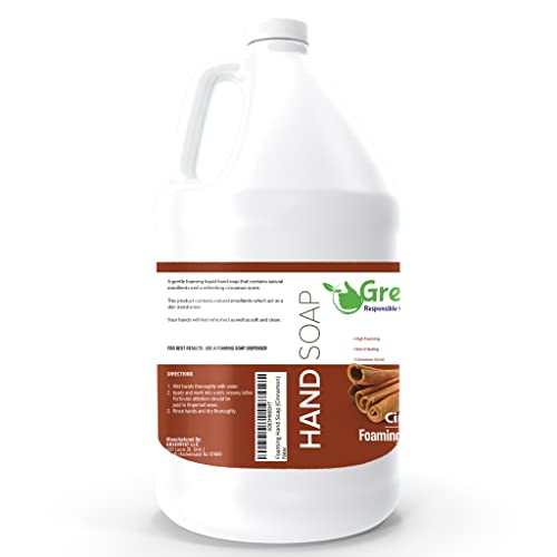 Cinnamon Scent Foaming Hand Soap Refill - 128oz US Made, GreenFist