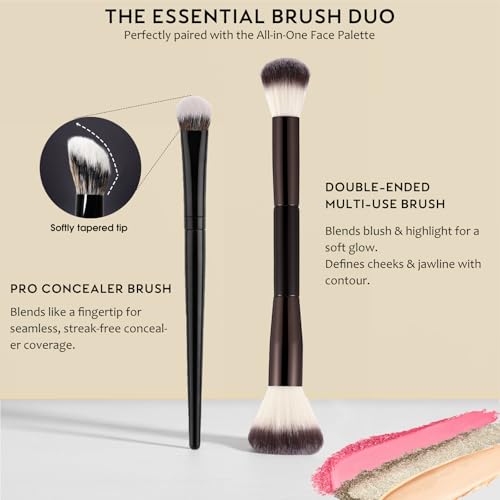 UCANBE 26 Colors Face Makeup Palette Set, All-in-One Makeup Set Includes Concealer, Highlight, Blush, Bronzer with 2 Brushes ? Multi-Use Facial Beauty Makeup Gifts Kit for Women Travel-Friendly