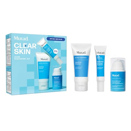 Murad Acne Treatment Trial Kit - 3 Pack Sample Set for Clear Skin