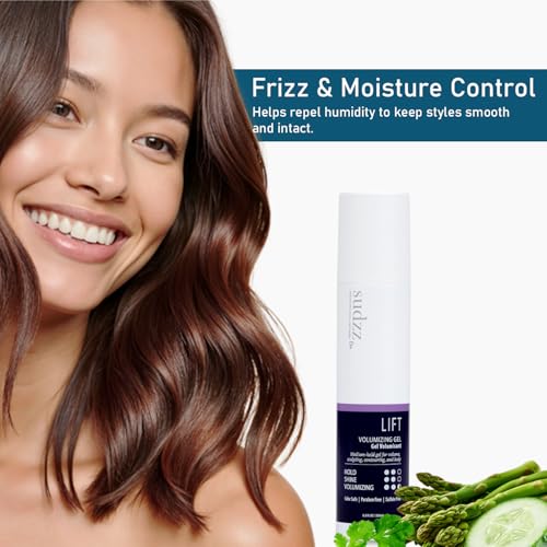 SUDZZFX Volumizing Hair Gel - Medium Hold for Fine Hair, 8.5 Fl Oz