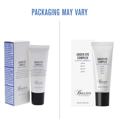 Men's Under Eye Cream - Depuffing & Wrinkle Reducing, Unscented, Baxter of California