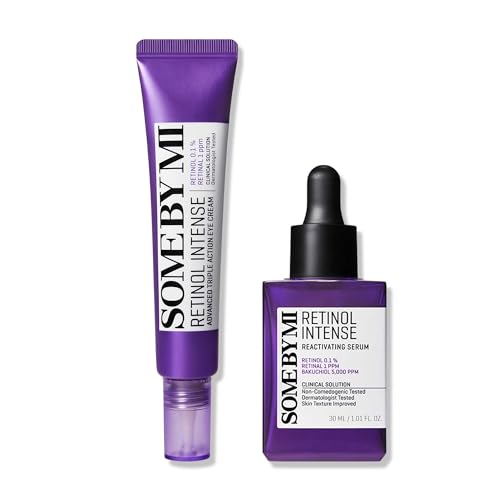 Retinol Serum & Eye Cream Set for Anti-Aging & Skin Repair