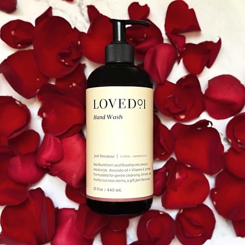Loved01 Hand Wash & Lotion Set, John Legend Skincare, Oprah's Favorite Things, Just Because Floral Scent, Moisturizing Vitamin E Formula, Vegan & Cruelty-Free (15 Oz Hand Wash & 15 Oz Body Lotion)