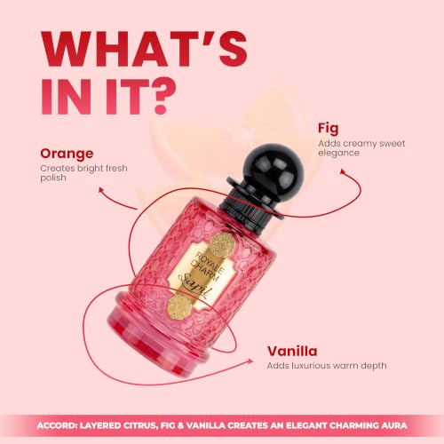 Sapil Royale Charm Fruity Unisex EDP 3.4oz with Orange, Lemon, Bergamot, Fig, Apricot & Pomegranate