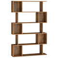 VASAGLE 5-Tier Bookcase Rustic Brown, Open Shelving 35.4 x 9.4 x 62.6 Inches