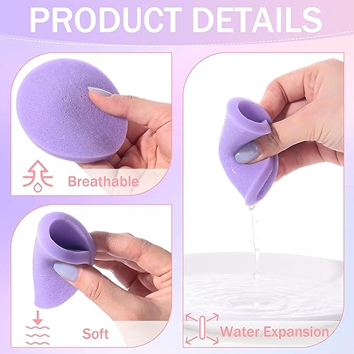 Multicolor 960 Pcs Compressed Facial Sponges for Estheticians - Soft & Reusable
