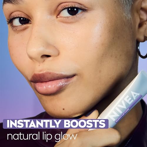 Vegan Lip Balm with Hyaluronic Acid & Vitamin E - Moisturizing & Glowy Lips, Pack of 6