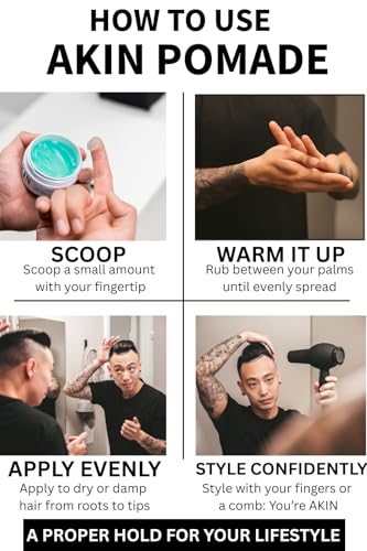 Water-Based Hair Pomade for Men and Women - Firm Hold, Medium Shine, Easy Wash 3.3oz