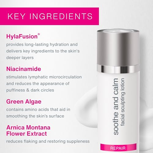 eraclea Soothe and Calm Facial Sculpting Lotion with Hyaluronic Acid & Arnica - Hydrating Firming Cream for a Smoother, Lifted Appearance, Suitable for All Skin Types (1 fl oz)