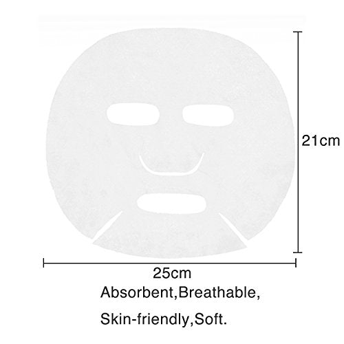 100 pcs Compressed Facial Mask Sheet Beauty DIY Disposable Mask Paper Natural Cotton Skin Care Wrapped Masks Normal Thick£¬Get a Small Mask Bowl Free