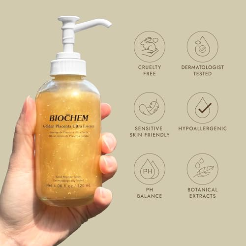 Placenta Face Serum with Gold Foil - Anti-Aging Hydrating & Firming Serum