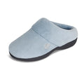 isotoner Women's Classic Clog Slippers with Memory Foam & Non-slip Sole - Blue Fog, Size 7.5-8