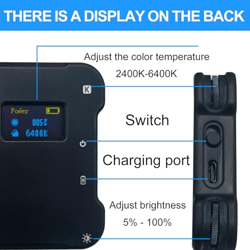 Tattoo Equipment and Supplies,Tattoo Artist Gifts,Selfie Light and Circular Polarizer Filter,Tattoo Accessories with Front & Back Clip Take Photos to Show The True Effect of The Tattoo.