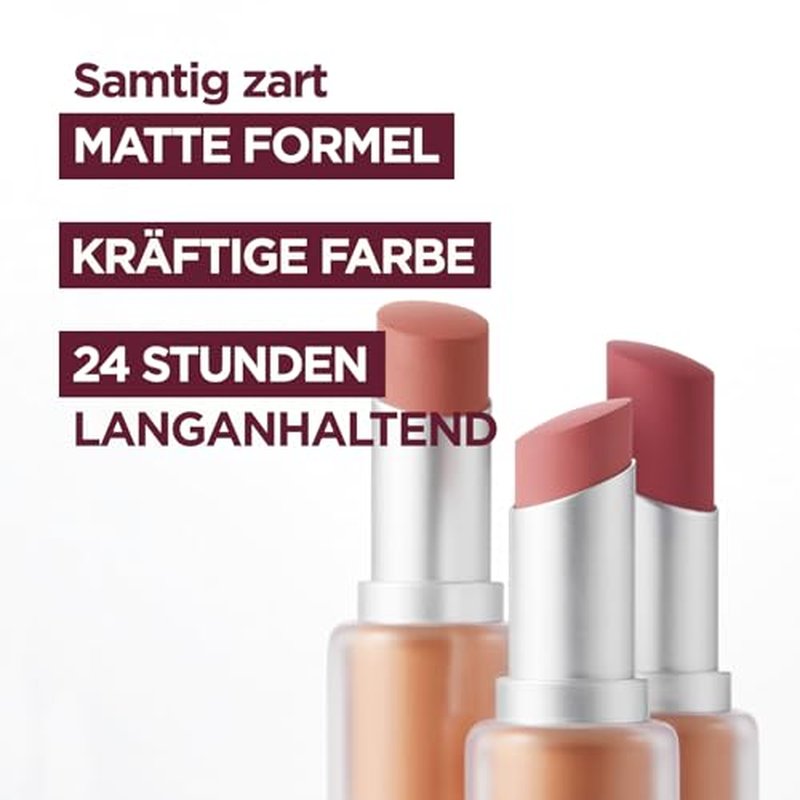 Laka Bulky Matte Lipstick, 4g/0.14oz., Long Wear, Non-Drying Lip Stain Stick with High Pigmentation, Voluminous Lips, K-Beauty (#419 Mauve Gem)