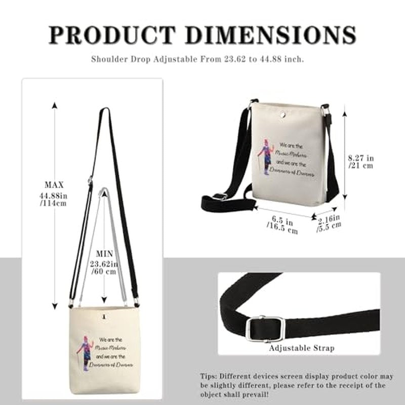 GJTIM Movie Inspired Gift We Are The Music Makers We are The Dreamers Of Dreams Music Producer Gift Cosmetic Bag for Musicians (Music Makers CB)