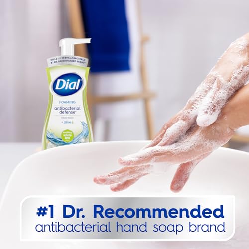 Antibacterial Foaming Hand Wash - White Tea Scent, 7.5 fl oz Pack of 6 - Dial