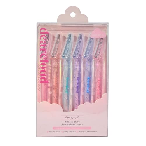 dearcloud Dreamy Sunset Multipurpose Dermaplane Razors ? Set of 6 ? Flawless Facial Hair Remover, Dermaplane Razor for Women Face & Exfoliation Tool (Dreamy Sunset)