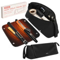 MOKURA Travel Hair Tool Bag with Heat Resistant Mat - Black
