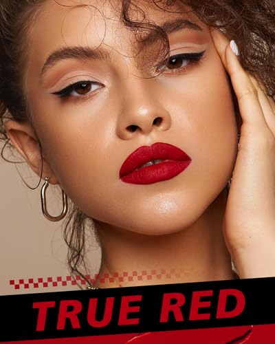 HOOMUSS Red Berry Lipstick Set 3Pc Matte Liquid Lipsticks – Variation 13/51/66