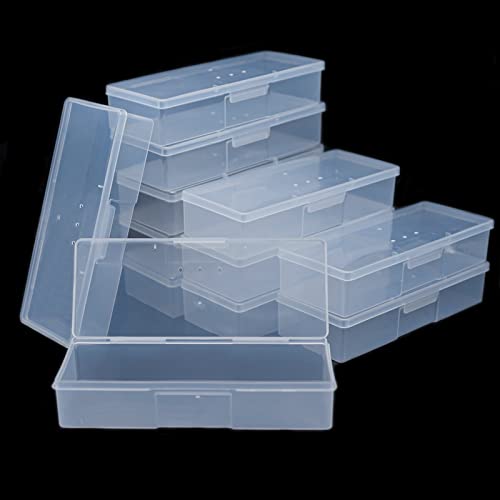 Lokyango Clear Nail Tool Storage Box - 12-Piece Manicure Organizer with Labels