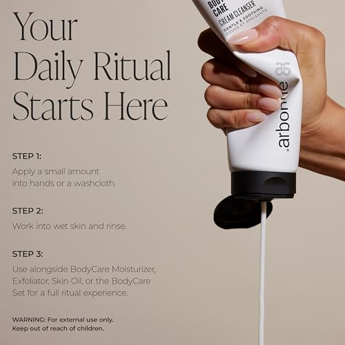 BodyCare Cream Cleanser ? Luxurious Moisturizing Body Wash with Botanical Oils, Oat Kernel Extract, Aloe, and Shea Butter for Soft, Radiant Skin, 8 oz / 237 ml, by Arbonne