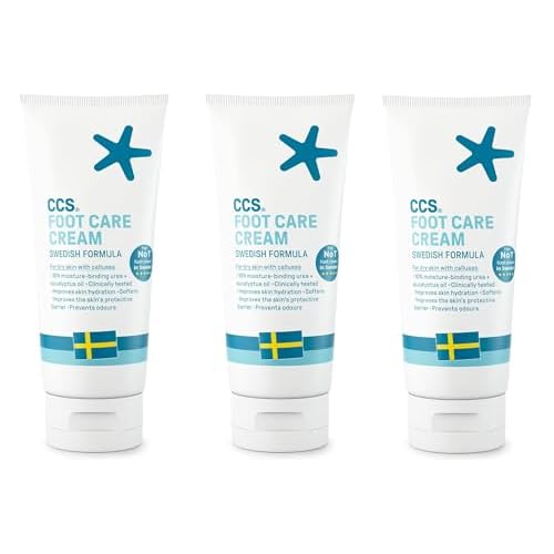 THREE PACKS of CCS Foot care Cream 175ml by CCS