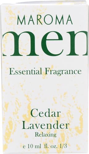 Cedar Lavender Perfume for Men - Organic Fragrance with Himalayan Cedar & Lavender, 0.33 FZ