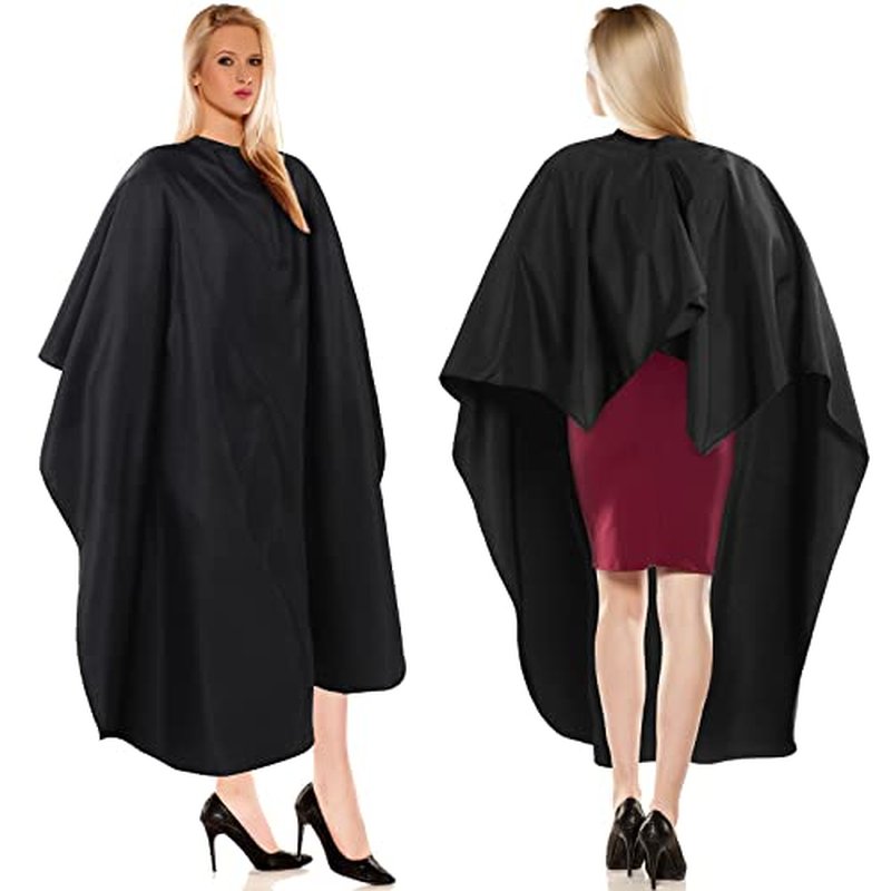 12Pcs Barber Cape 64 x 56'' Large Waterproof Hair Cutting Salon Cape Adjustable Snaps for Hair Dye Salon Stylist Supplies