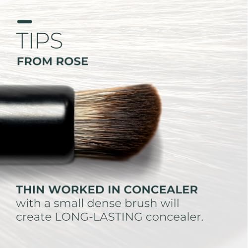 Rose and Ben Beauty C31 Spot Concealer Brush - Angled Makeup Brush for Flawless Coverage