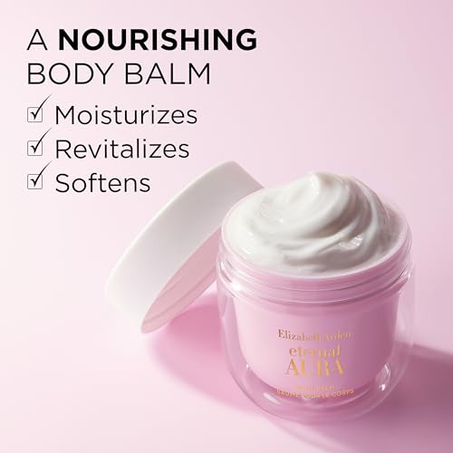 Elizabeth Arden Eternal Aura Body Balm, Moisturizer for Dry Skin with Shea Butter, Cocoa Butter, and Sweet Almond Oil, Skin Firming Hydrating Body Cream 125 ml, 4.2 fl oz