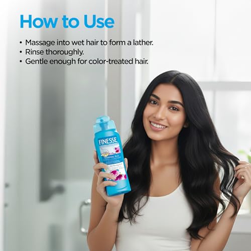 FINESSE Self Adjusting 2 in 1 Texture Enhancing Shampoo and Unisex Conditioner, 13 Ounce (I0025928)