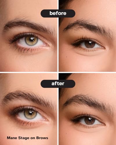 Anagram Mane Stage All-in-One Hair & Brow Gel - Clear, Vegan, Cruelty-Free, 0.39 fl oz