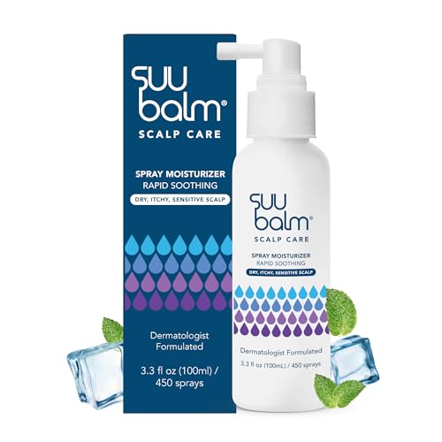 Itchy Scalp Treatment Spray with Menthol & Ceramides for Dandruff & Psoriasis – 3.38 Fl Oz