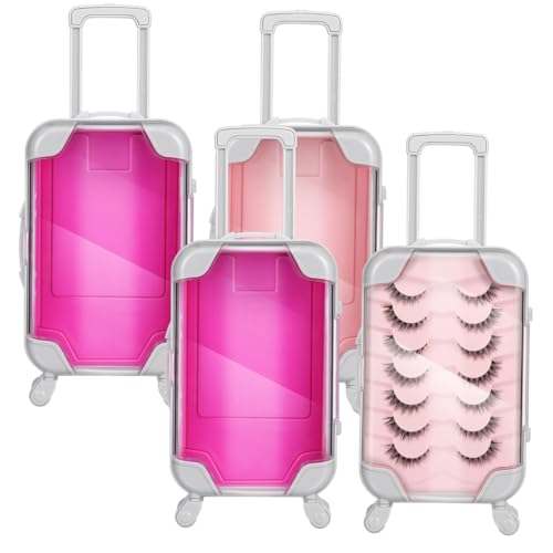 Mini Suitcase Gift Box - 6.48 Inch Portable Travel Makeup & Lash Organizer