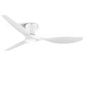 ocioc 52 Inch White Ceiling Fans with Lights and Remote - Variation: White+52 inch