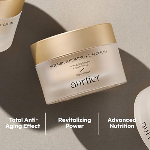 Intensive Firming Rich Cream, Anti-Aging Moisturizer with Collagen Peptides EGF Hyaluronic Acid for Wrinkle Smooths, Firming, Lifting & Deep Hydration 1.69 Oz