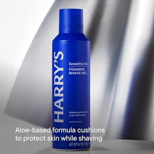 Harry's Plus Shaving Gift Set for Men - Premium Razor & Shave Gel Kit