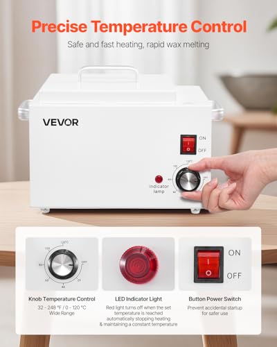 Large Capacity Wax Warmer 3000ML 300W Adjustable Temperature for Hair Removal