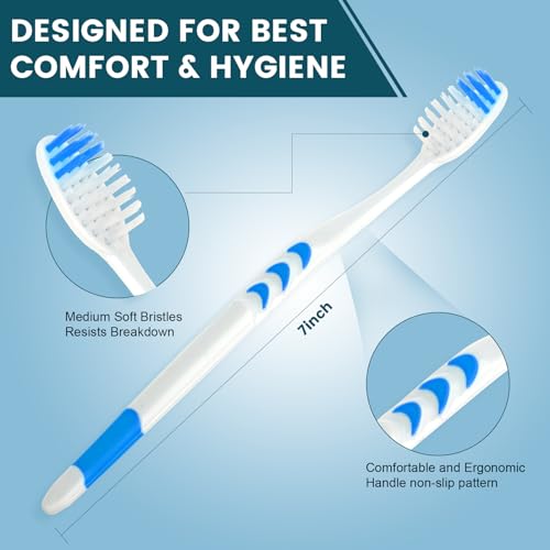300 Pack Disposable Toothbrushes Soft Bristle Individually Wrapped Travel & Household