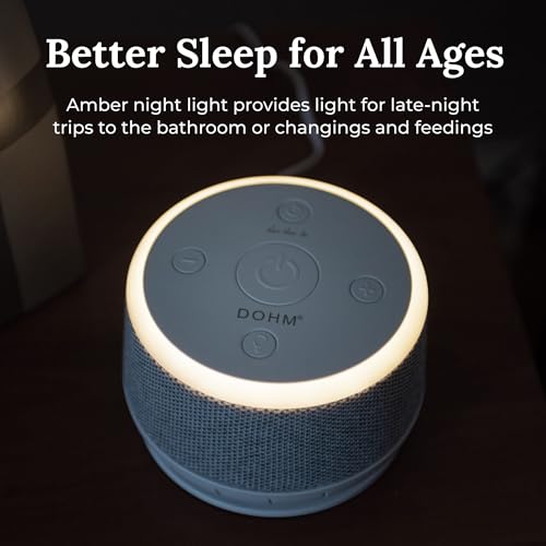 White Noise Sound Machine with Night Light & 10 Fan Speeds for Better Sleep