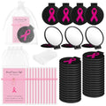 Geetery 72 Pcs Women Breast Cancer Awareness Gift Set Black Pink