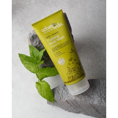 Urban Veda Acne Body Wash | Tea Tree Body Body Wash for Back Acne Treatment | Oil Cleanser with Salicylic Acid | Natural Body Wash with Witch Hazel | Body Wash Women & Men | 6.77 Fl oz