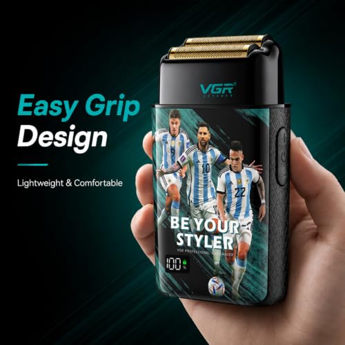 Dual Flexing Foil Shaver for Bald Men with 3-Speed Wet Dry Waterproof